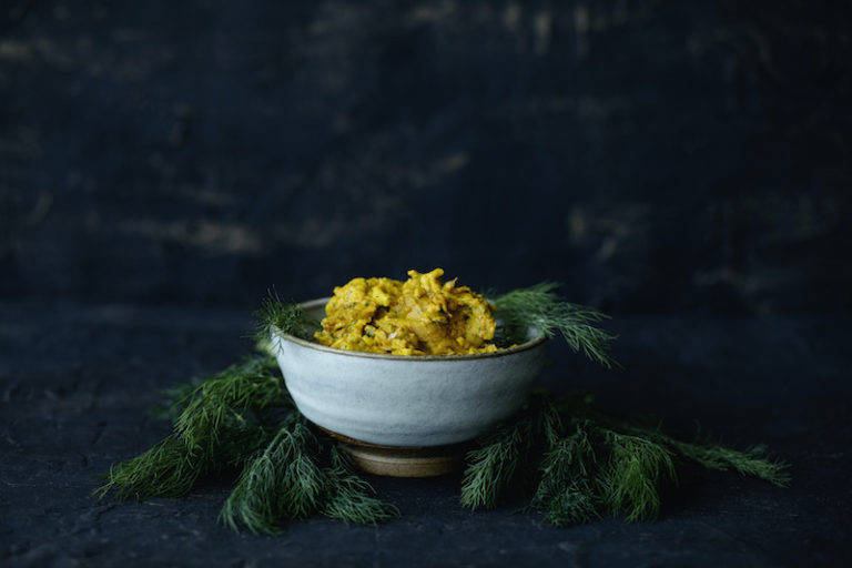 Dill Turmeric Scrambled Egg Recipe