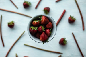 Strawberry Rhubarb Gin and Tonic