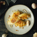 Pierogies on a plate